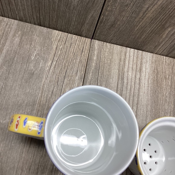 Asian Themed DRAGON Ceramic Tea Cup Diffuser 3-Piece. Cup, Lid, and Strainer - Picture 9 of 16